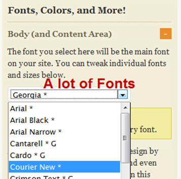 Fonts-Thesis-Theme-Design-Options