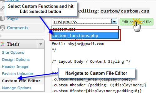 Step-1-Add alert bar at top of Blog in Thesis Theme Step-1-Add alert bar at top of Blog in Thesis Theme