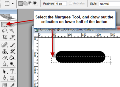 Step2-1 design glass button image sprite for website