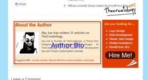 Author Bio example TheCreatology