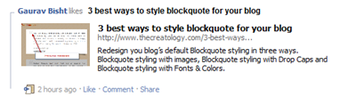 News Feed to Increase traffic on blog