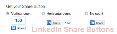 Official LinkedIn Share button for WordPress Blog