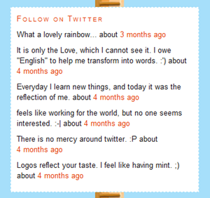 Twitter Stream in wordpress sidebar