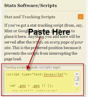 add tracking code in thesis theme