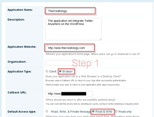 step1-create application step1-create application
