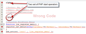 Wrong PHP Code