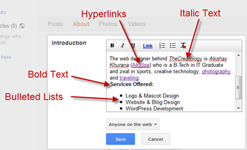 format google page description format google page description