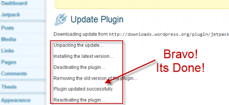 Update Jetpack Plugin step2