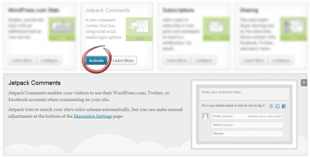 JetPack Plugin update for New Commenting System