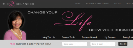 Cool Website Header ImieBelanger