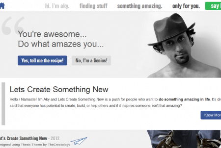Cool Website Header LetsCreateSomethingNew