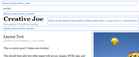thesis header hook implementation