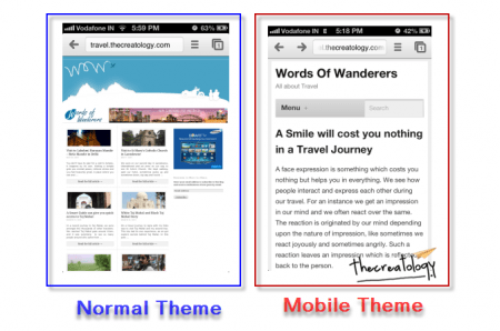JetPack Mobile Theme Update Difference