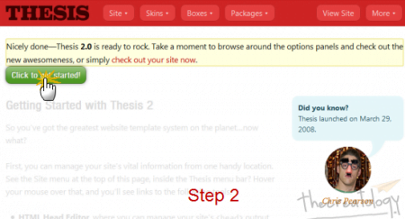 Step2- Thesis 2 Welcome Page Get Started Step2- Thesis 2 Welcome Page Get Started
