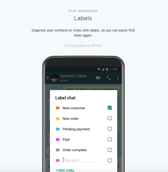 Custom Labels to Organize Business and Productivity