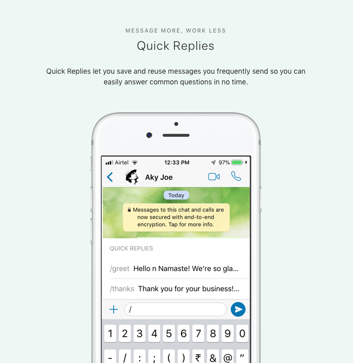 Quick Shortcuts to Reply Customers