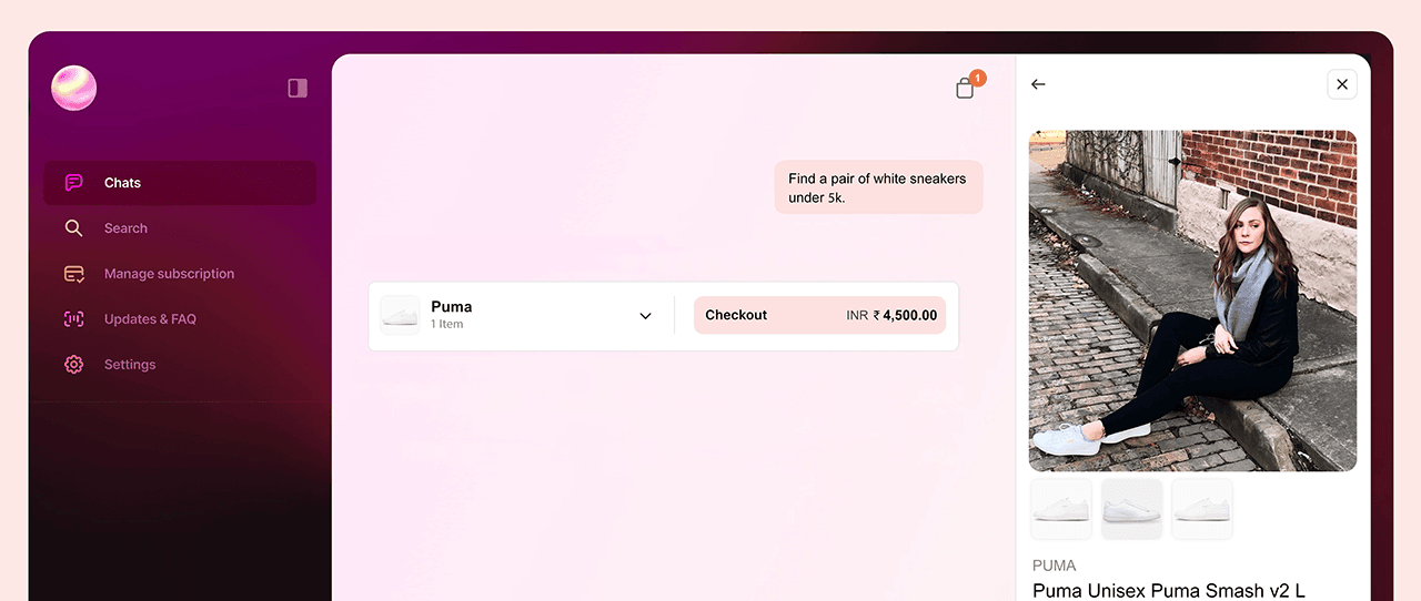 Agentic Commerce: AI-Powered e-commerce using MCP-UI
